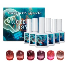 Miss Cherry Gel Semipermanente Efecto Ojo De Gato 48w                                                                                                 