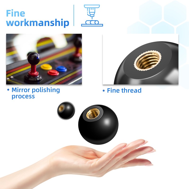 ITSOGOO Pack of 10 M8 x 25 mm Ball Knobs,