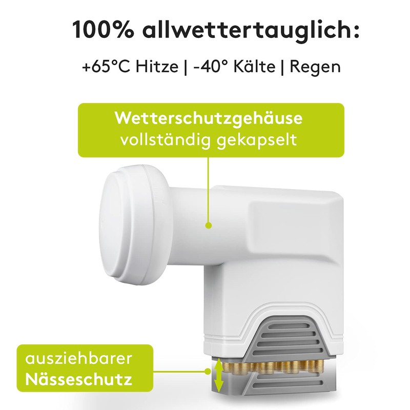 Goobay 67273-GB Octo LNB Weather Protect