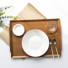 Rohya domestic non-slip wood tray wooden tray cafe bakery wooden ash ash handmade tray, handle groove handle groove_No. 2 (non-slip) No. 2 (non-slip) / 로흐야 국산 논슬립 우드 트레이 나무 쟁반 카페 베이커리 원목 에쉬 애쉬 수제 트레이, 손잡이홈손잡이홈_2호(논슬립)2호(논슬립)