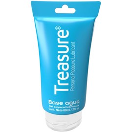 Lubricante intimo femenino TREASURE, lubricante base agua cristalino, presentación en gel, perfecto para usarlo en intimidad y con juguetes, larga duración y de facil limpieza, presentación de 60 ml