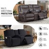 KinCam Loveseat Recliner Covers with Middle Console Slipcover, Recliner Sofa