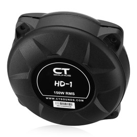 CT Sounds HD-1 1” 300-Watt Compression Horn Driver - 1" Exit, 2" CCAW Voice Coil, 2" Phenolic Diaphragm