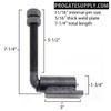 3/4" J-Bolt Gate Hinge | Heavy Duty 7" Adjustable Barrel