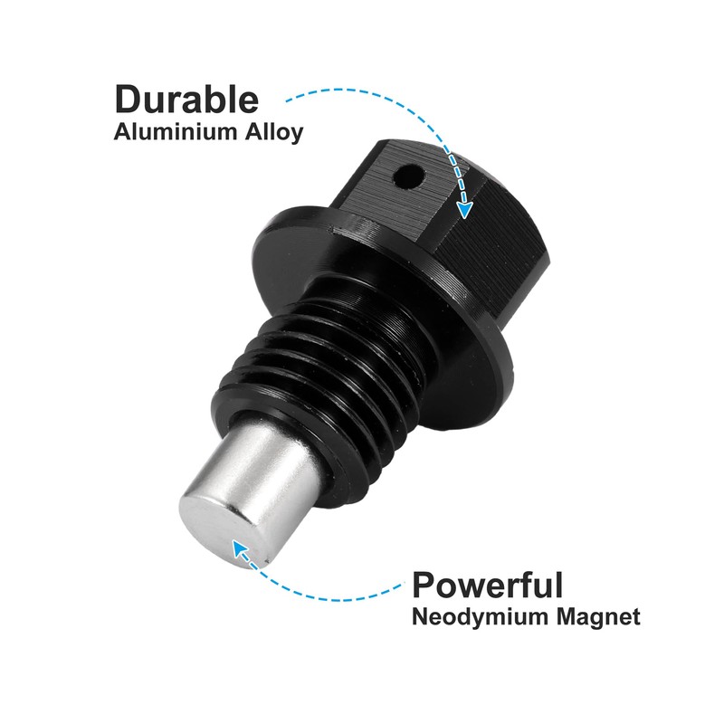 X AUTOHAUX 2 Set M12x1.5 Oil Drain Plug Aluminum Alloy