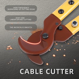 Flytuo LK-250 Heavy Duty Cable Cutters, Multifunctional Labor-saving Long Arm Wire Cutter Pliers, Electrical Heavy Duty Cable Cutters for Cutting Copper and Aluminum Cable Up to 250mm²