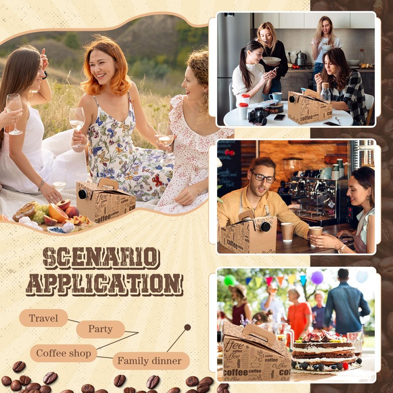 Resholder 30 Pack Coffee Boxes for Catering 96 oz Coffee
