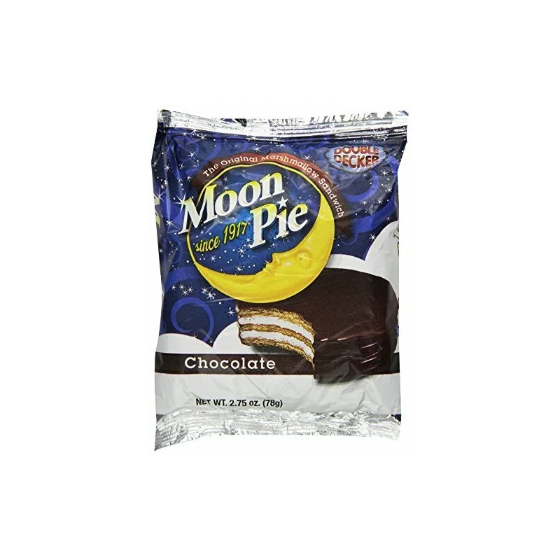 Moon Pie Chocolate The Original Marshmallow Sandwich, 2.75 Ounce (9-Count)
