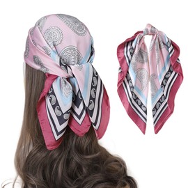 FAIRYGATE Women's Silk Feel Scarf Neck Scarf Women Silk Scarf Silk Scarf Bandanas Handkerchief Neck Wrist, 26012