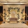 20ft x 10ft Wrinkle Free Beige Backdrop Curtain for Wedding
