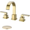 TRUSTMI 8 Inch Widespread Bathroom Faucet Brushed Gold, 3 Hole