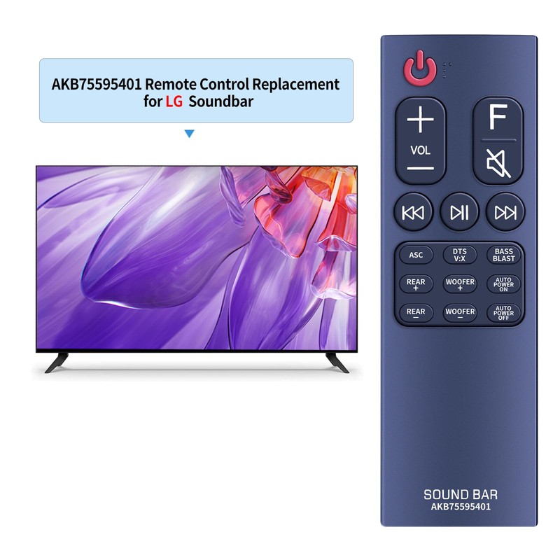 AKB75595401 Remote Control Replacement fit for LG Soundbar SK5Y SK5R