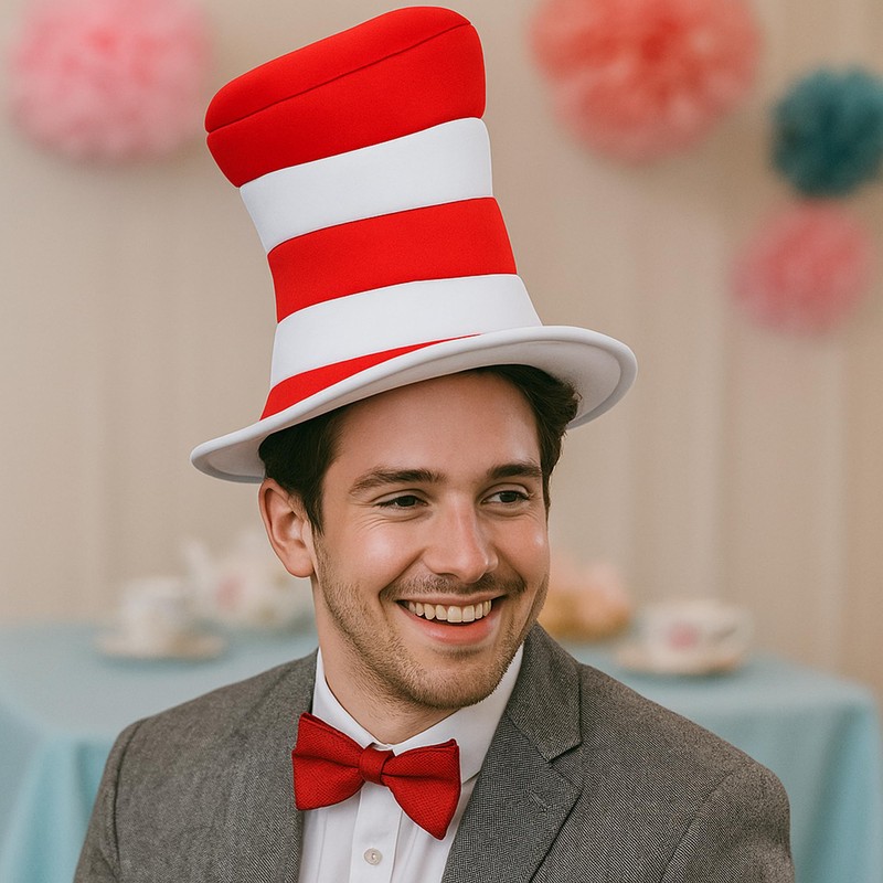 Cat in The Hat Striped Hat Poly Foam Novelty Hat