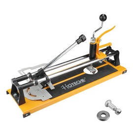 Hoteche 16-Inch Manual Tile Cutter 3-in-1 Professional Porcelain Ceramic Tile Cutter with Tungsten Carbide Scoring Wheel and Chrome Plated Solid Rails