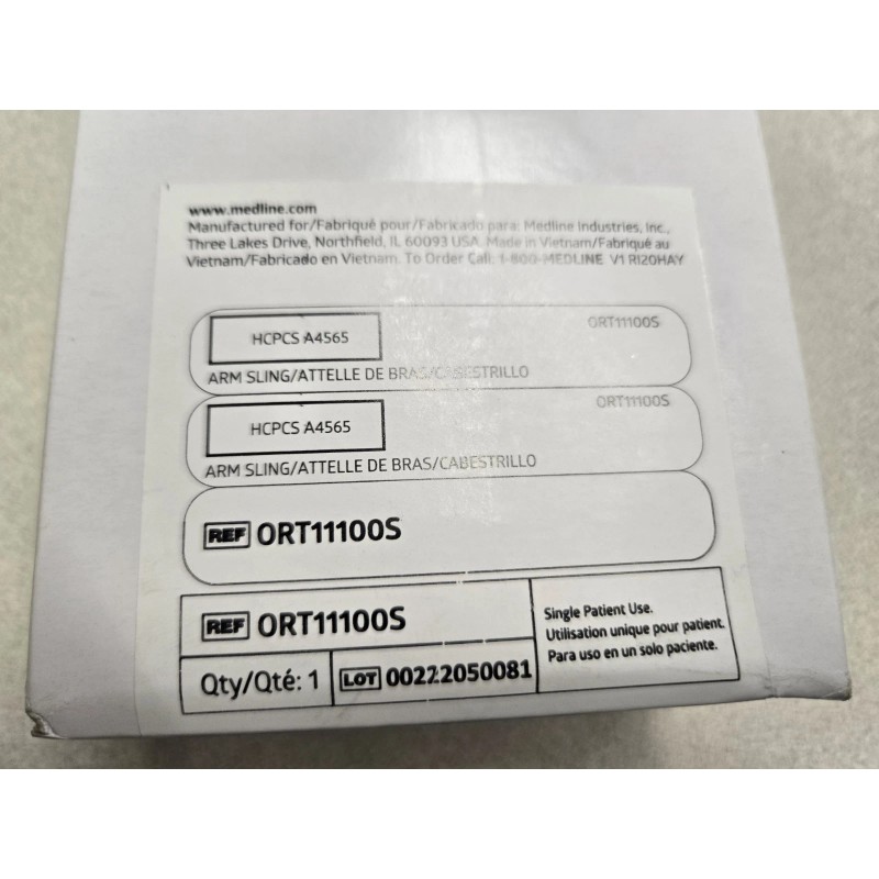 Medline Shoulder Immobilizers Small Hook and Loop Closure ORT16100S