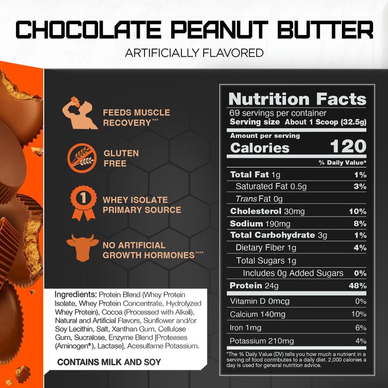 Rival Whey Chocolate Peanut Butter 5lb