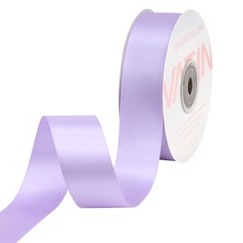 VATIN Double Face Lilac Satin Ribbon 1" Continuous 25 Yards,Purple Polyester Fabric Ribbon use for Bows Bouquet, Gift Wrapping, Floral Arrangement Wedding Decoration