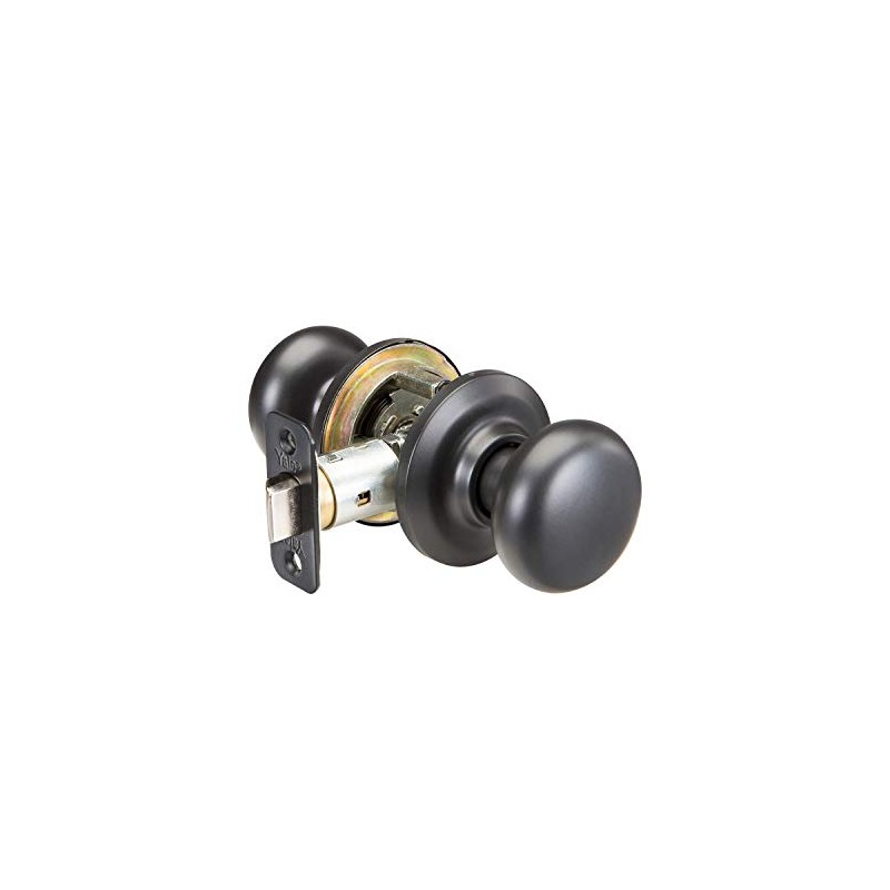Yale Security Cambridge, Passage Knob, Black Suede