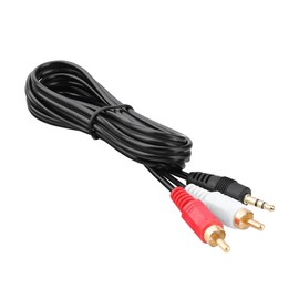 PKPOWER 3.5mm Male AUX Line in to 2 RCA Audio Cable Cord for AR Acoustic Research AWS53 Portable Wireless Speaker
