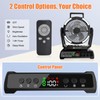 ayamaya Camping Fan with Light 20000mAh Rechargeable Tent Fan with