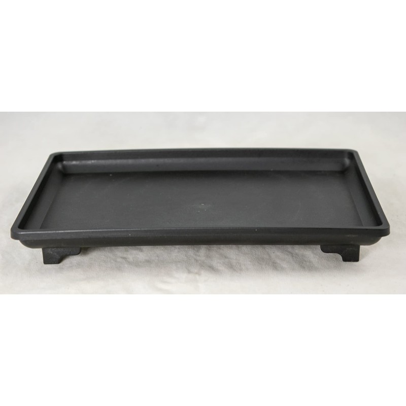 2 Rectangular Black Plastic Humidity/Drip Tray for Bonsai Tree and