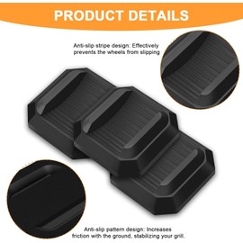 4PCS 1/4" Plastic Shims for Leveling, Wobble Wedges for Tables Leveling Shims, Furniture Levelers for Uneven Floors, Shims And Wedges for Leveling, Furniture Shims Grill Levelers, Plastic Wedges Shims