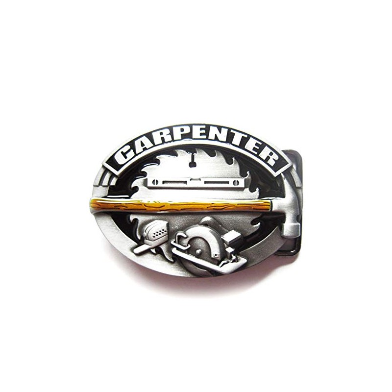 Urban Backwoods Carpenter II Belt Buckle for Interchangeable Belt Buckle,