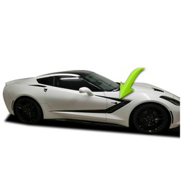 BENINI DESIGN STUDIO Side C Hockey Stick Racing Stripe Vinyl Decal Black Blackout Compatible with 2014-2019 Corvette C7 Z06 C7 2014 2015 2016 2017 2018 2019 (Matte Black)
