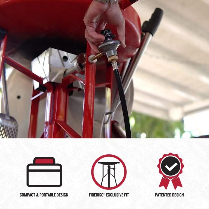 Firedisc 4 Ft. Conversion Lp Adaptor Hose With Gauginator