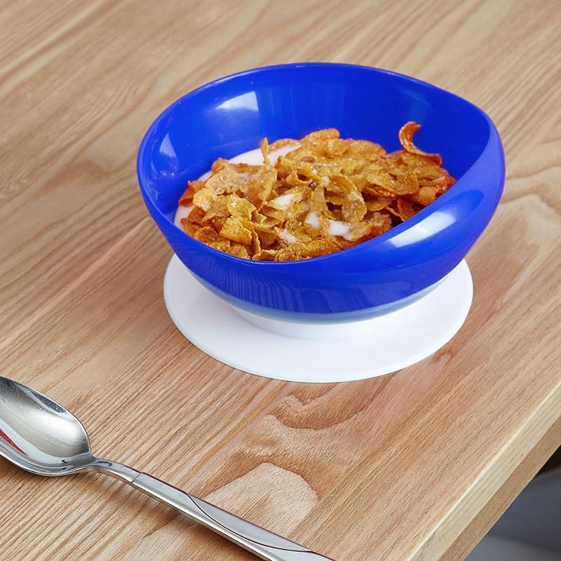 pekokavo 5.8" Anti-Spill Suction Bowl for Seniors, Non-Slip No Tip