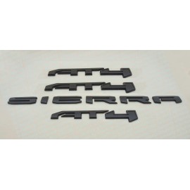GMC NEW 4PCS Black Red AT4 Emblem Sierra Letters Fit GMC Sierra 1500 2500HD 3500HD