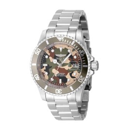 Invicta Pro Diver Men 40mm Stainless Steel Steel Green+Beige+Camouflage dial PC32 Quartz