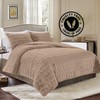 Elegant Comfort Luxurious Fluffy 3-Piece Faux Fur Comforter Set -