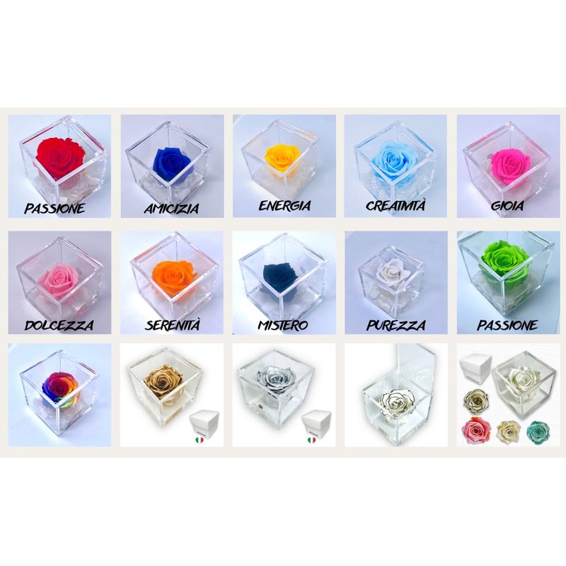 Stabilised Rose Blue Scented Everlasting Rose, Gift for Women and