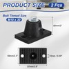 PATIKIL Rubber Vibration Isolator Mounting Bracket 60kg / 132lb Load