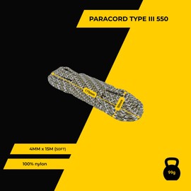 EdcX Paracord 4mm, 20+ Military Colours (15m, 30m, 50m, 100m, 300m) | Ideal for Crafts, Camping, Outdoor | 100% Nylon Rope 4mm | Tactical Cord 550 Type III