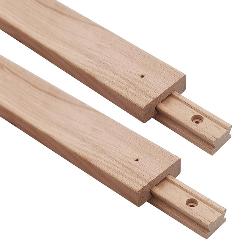 Btibpse Wooden Drawer Slides 16 Inches Classic Wood Center Guide