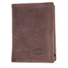 Wild Small Trifold Vertical Designed Genuine Leather Pocket Size Wallet,