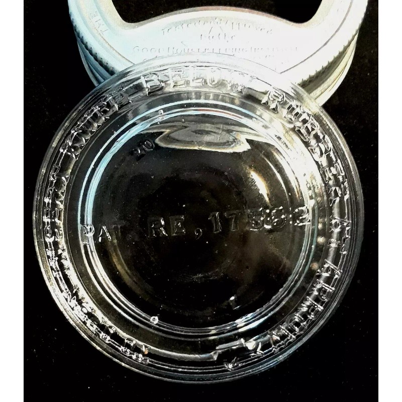 PRESTO Glass Canning Lid WIDE MOUTH Mason Jar Antique Fruit