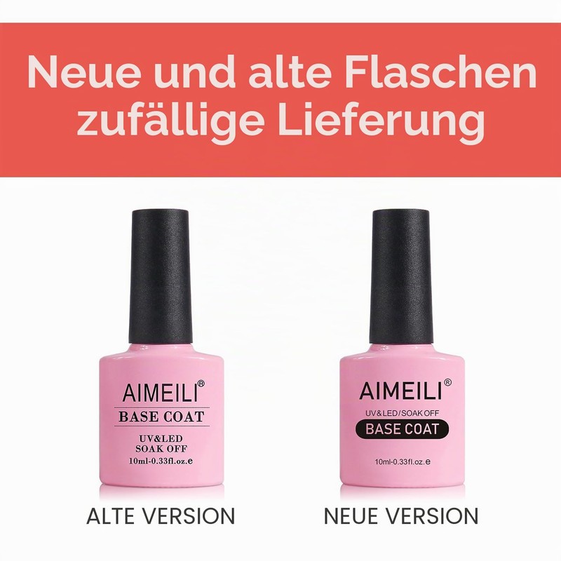 Aimeili Base Coat, UV LED Gel Nail Polish, 10 ml