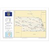 13x19 Nebraska General Reference Wall Map - Anchor Maps USA