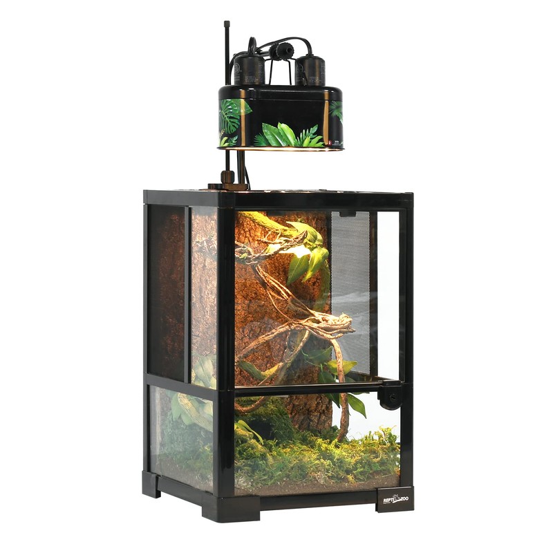 REPTI ZOO Nano Combo Print Tropical Desert Reptile Dual Deep