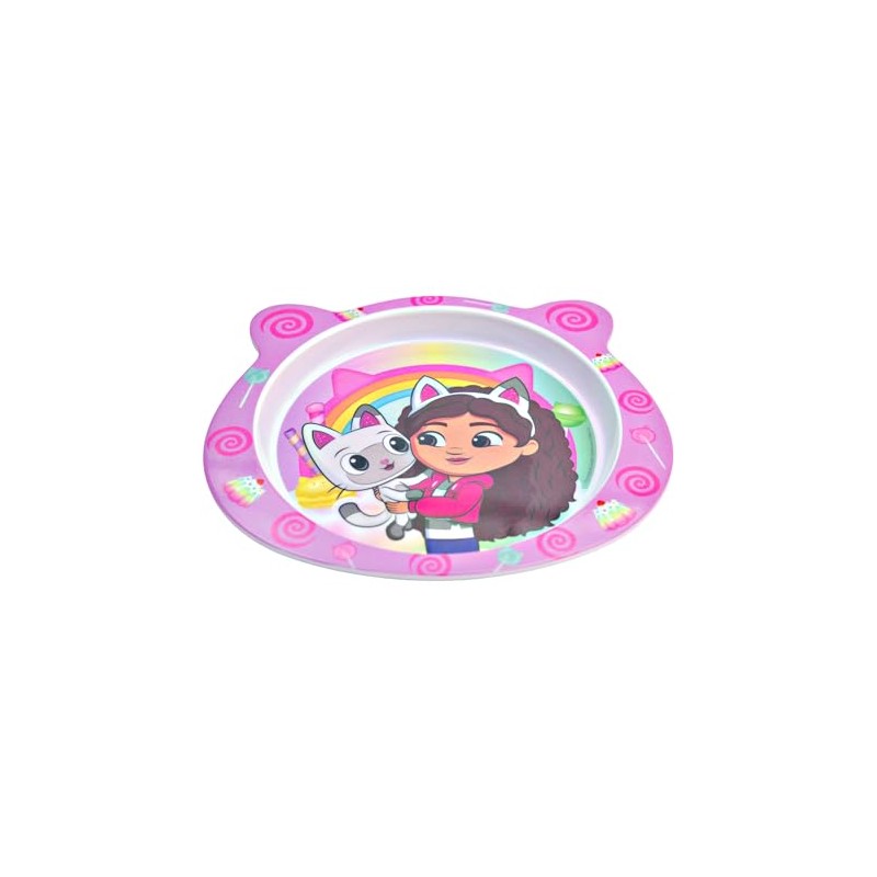 Funkids - Plato largo en forma de gato Gaby Doll