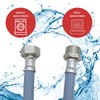 Lichtblau Inlet Hose Extension with Metal Thread, 1.5 m, Washing