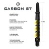 Harrows Darts 3 Sets Carbon ST Dart Shafts - Total