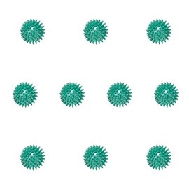 CanDo® Hedgehog Massage Ball, Pimple Ball, Diameter 7 cm, Green, Pack of 12