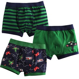 VAENAIT BABY 2T-7T Toddler Kids Underwear Boxer Briefs 3-Pack Set Airplane M