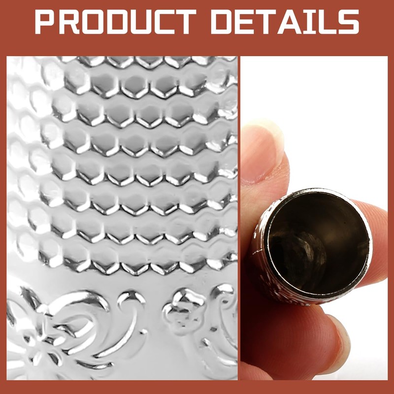 Lotsdonxia 4-Piece Metal Copper Thimbles Set – Durable Finger Protectors