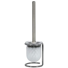 Spirella WC Bürste hochwertig Level mit hygienischem Behälter ØxH: 11 x 40cm Glas