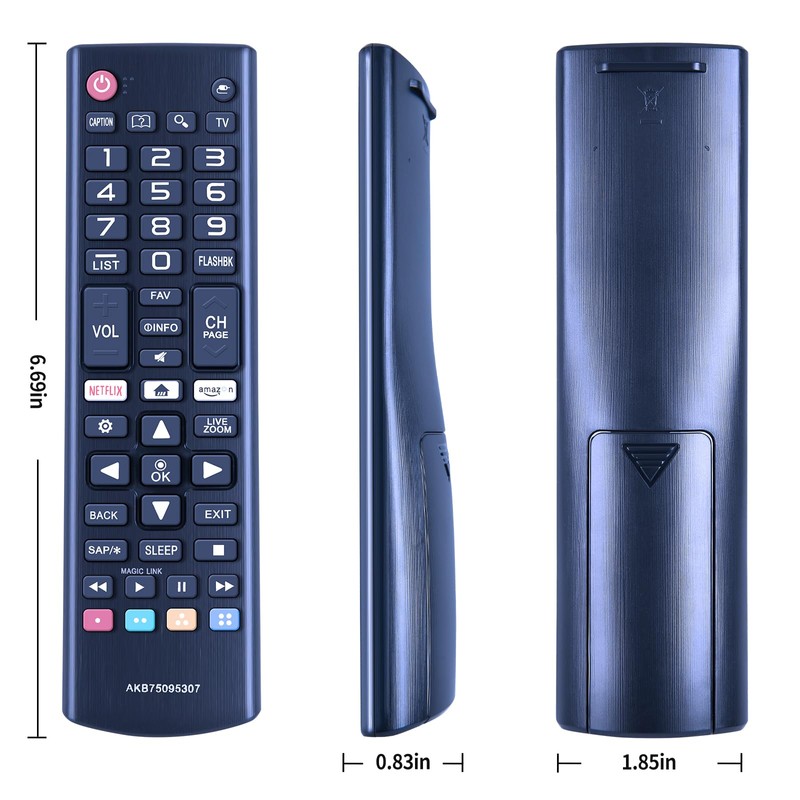 CLVIZCXOM AKB75095307 Replacement Remote Control Compatible with LG Smart TV